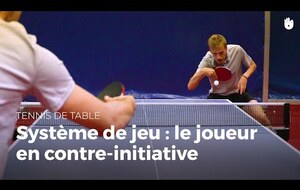 Le système de jeu de contre initiative au tennis de table